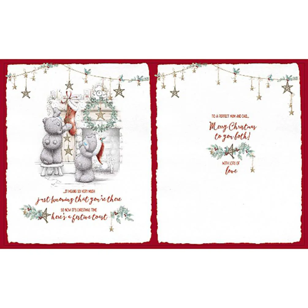 Mum & Dad Handmade Me to You Bear Christmas Card Extra Image 1