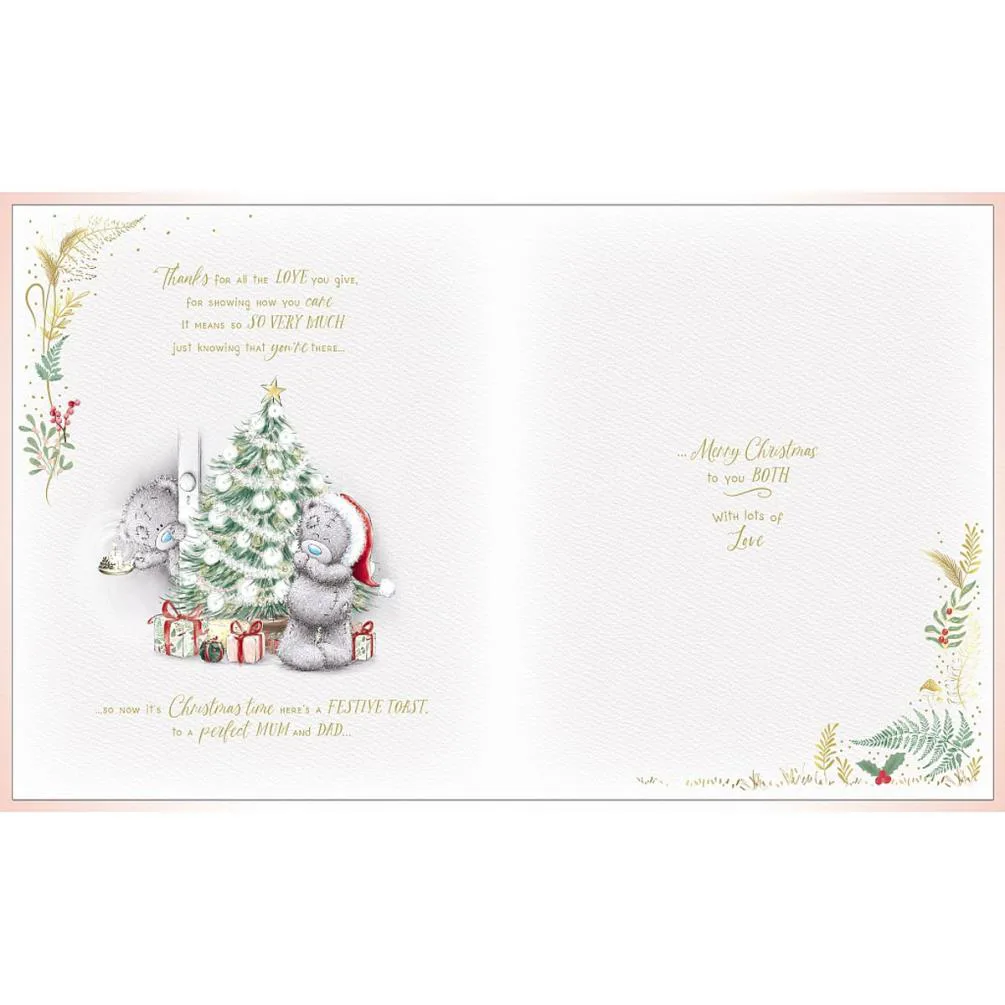 Mum & Dad Handmade Me to You Bear Christmas Card Extra Image 1