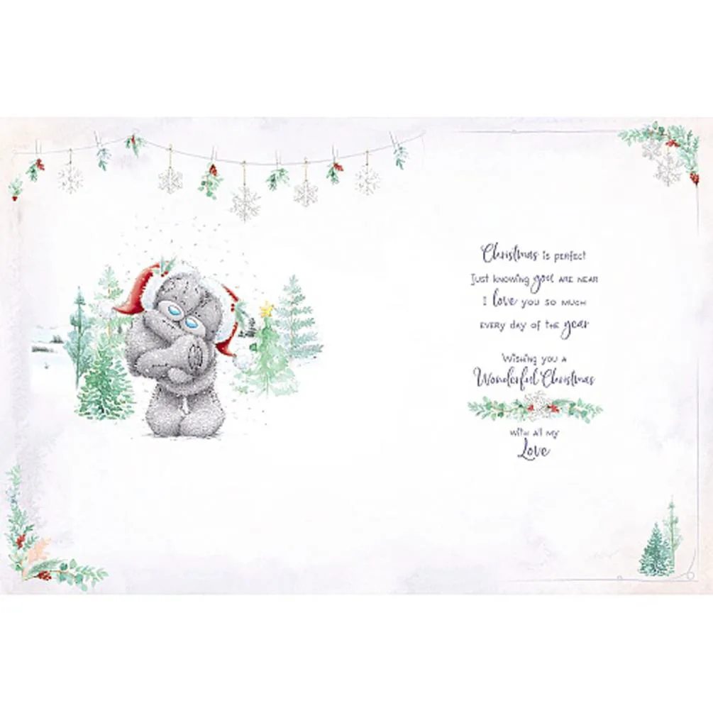 One I Love Handmade Large Me to You Bear Christmas Card Extra Image 1