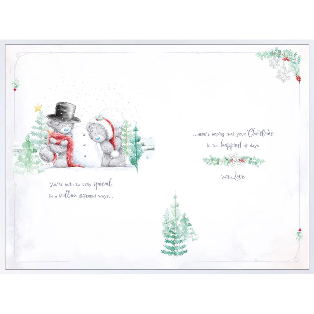 Lovely Daughter & Son In Law Handmade Me to You Bear Christmas Card Extra Image 1
