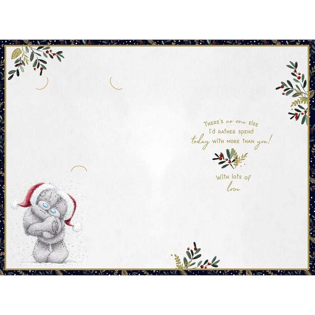 One I Love Me to You Bear Handmade Christmas Card Extra Image 1