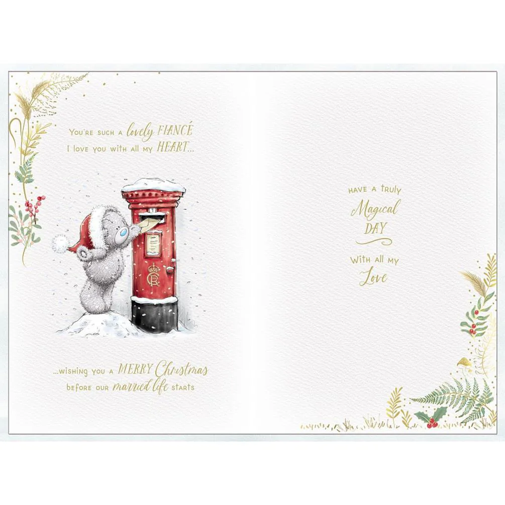 Wonderful Fiance Me to You Bear Handmade Christmas Card Extra Image 1