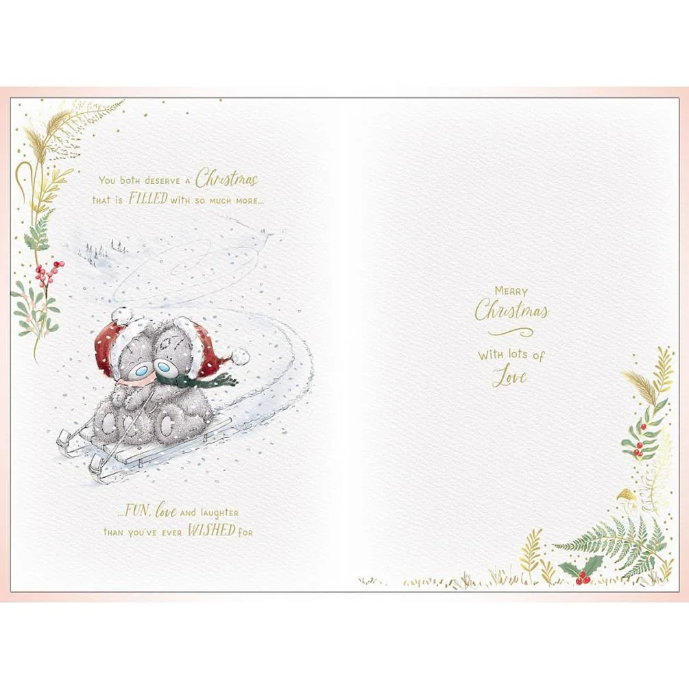 Son & Daughter In Law Me to You Bear Handmade Christmas Card Extra Image 1