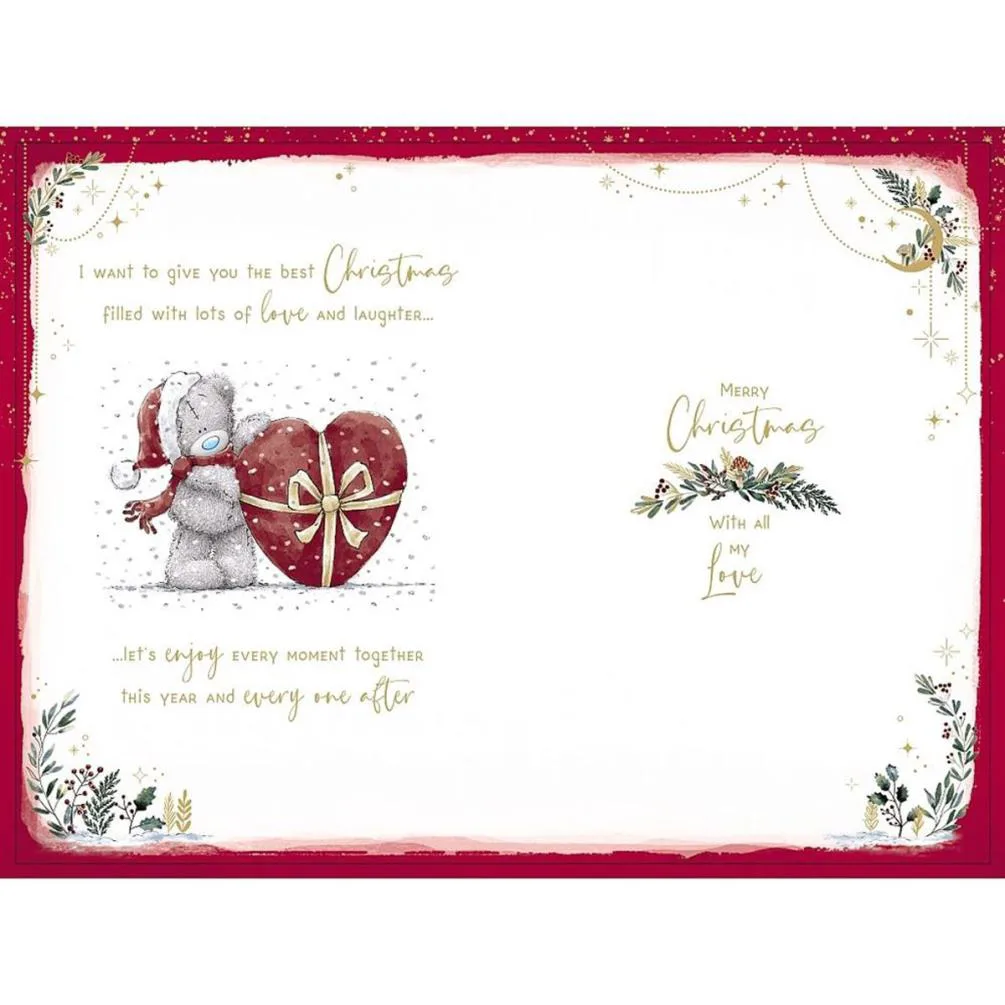 Lovely Fiancee Handmade Me to You Bear Christmas Card Extra Image 1