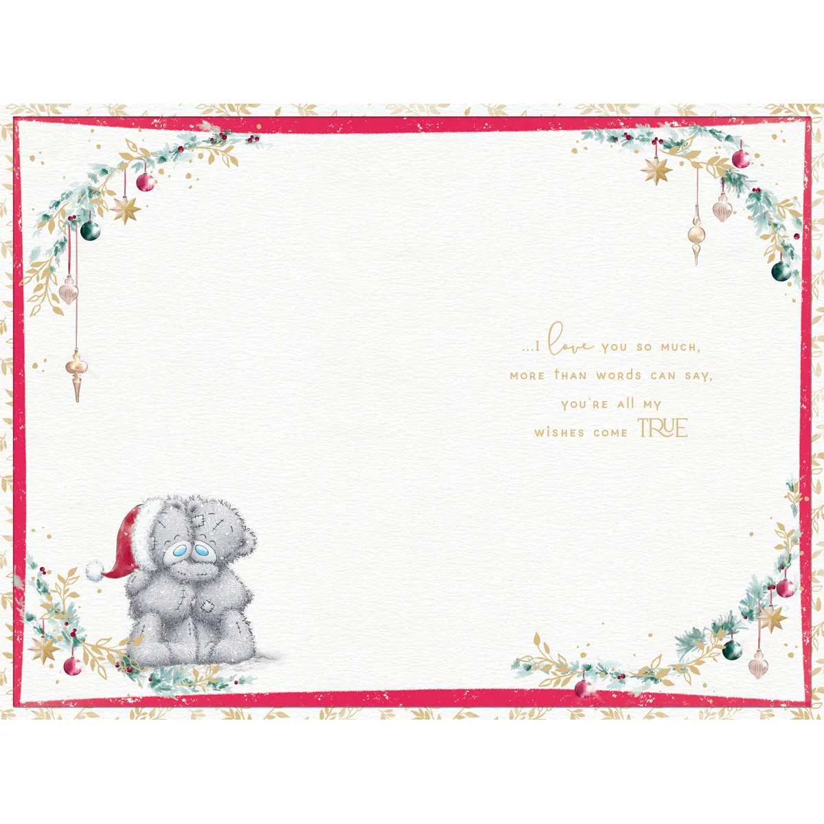 Wonderful Fiance Handmade Me to You Bear Christmas Card Extra Image 1