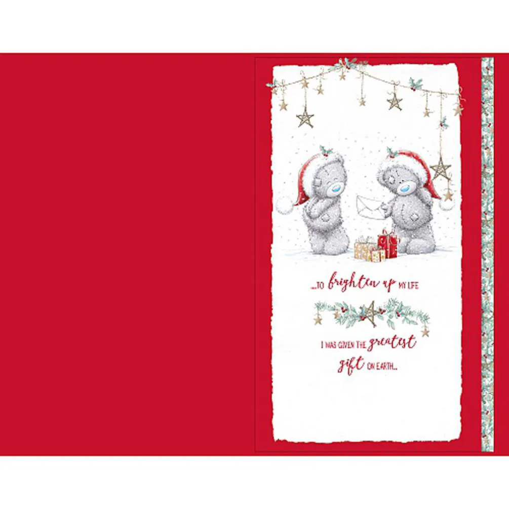 Beautiful Wife Handmade Me to You Bear Christmas Card Extra Image 1