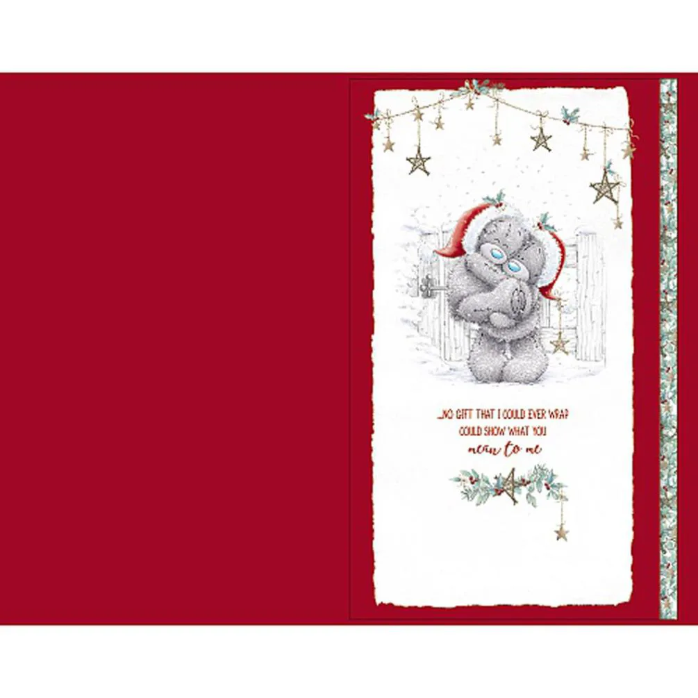 Lovely Fiancée Handmade Me to You Bear Christmas Card Extra Image 1