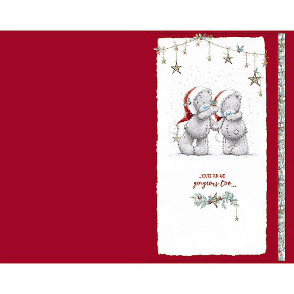 Fiancé Handmade Me to You Bear Christmas Card Extra Image 1
