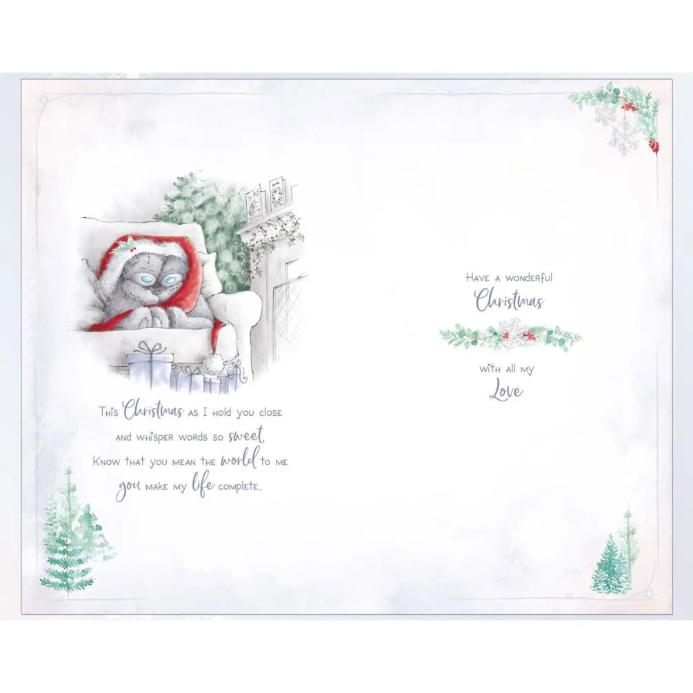 One I love Keepsake Heart Luxury Me to You Bear Christmas Card Extra Image 1