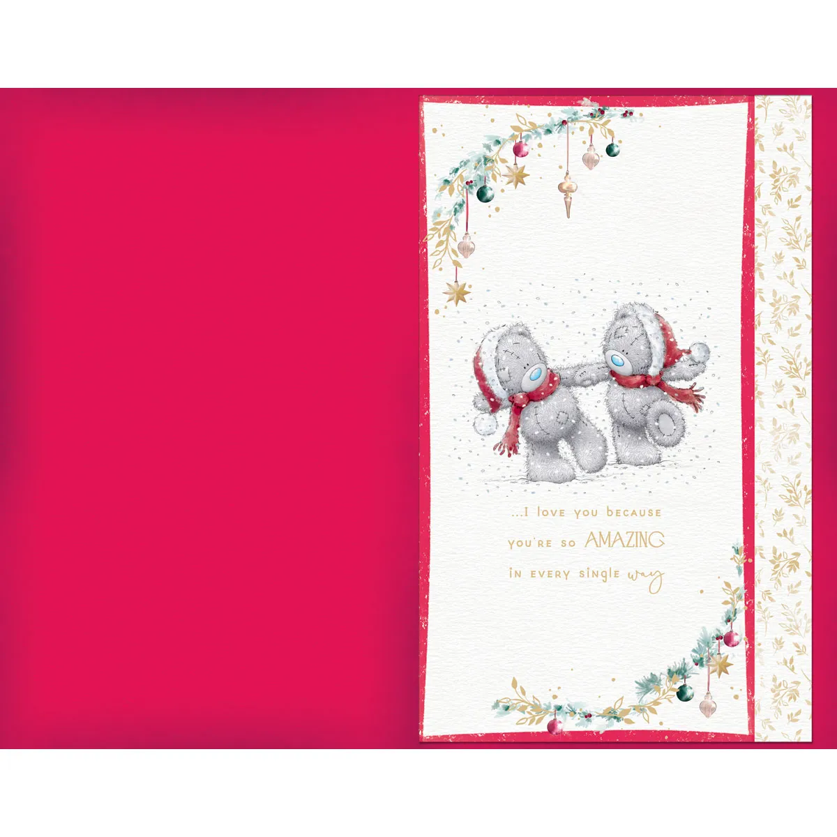 One I Love Handmade Me to You Bear Christmas Card Extra Image 1