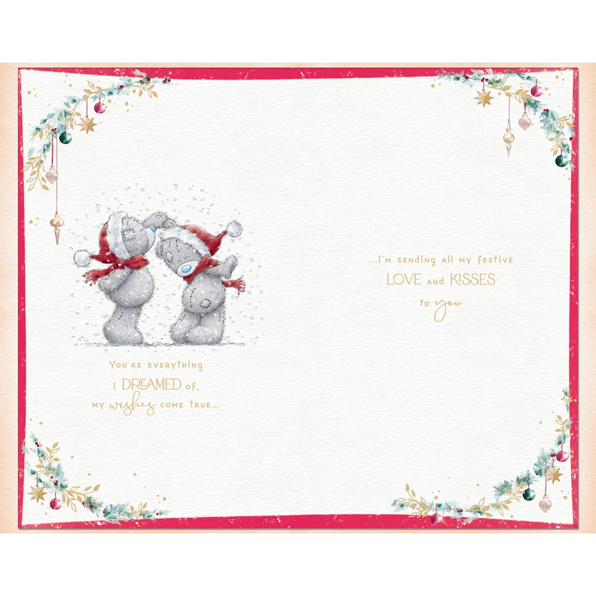 Amazing Girlfriend Handmade Me to You Bear Christmas Card Extra Image 2