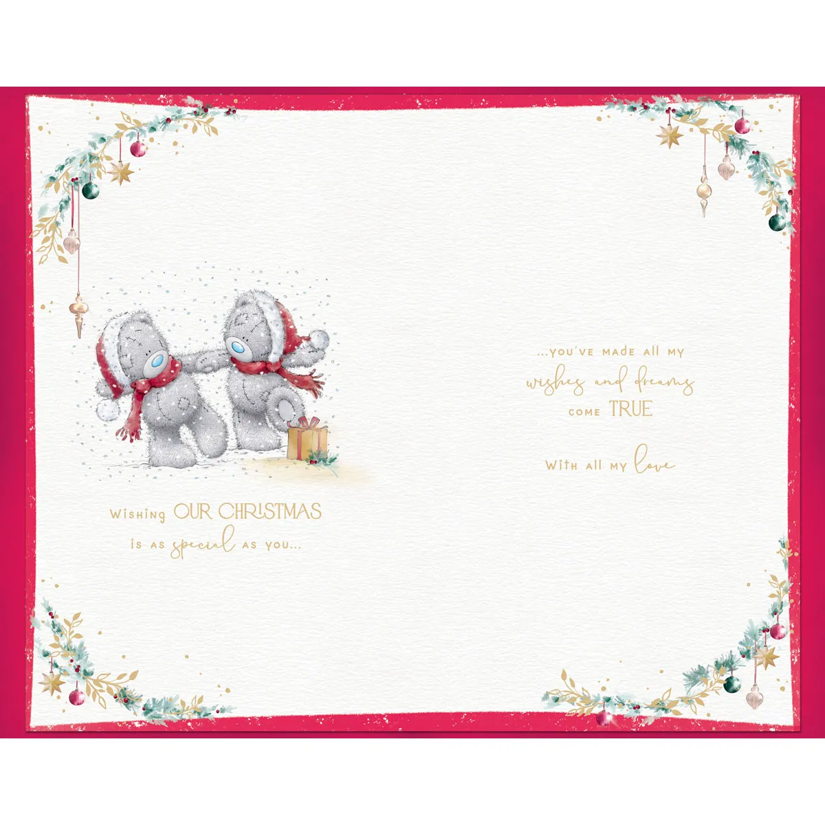 Wonderful Boyfriend Handmade Me to You Bear Christmas Card Extra Image 2