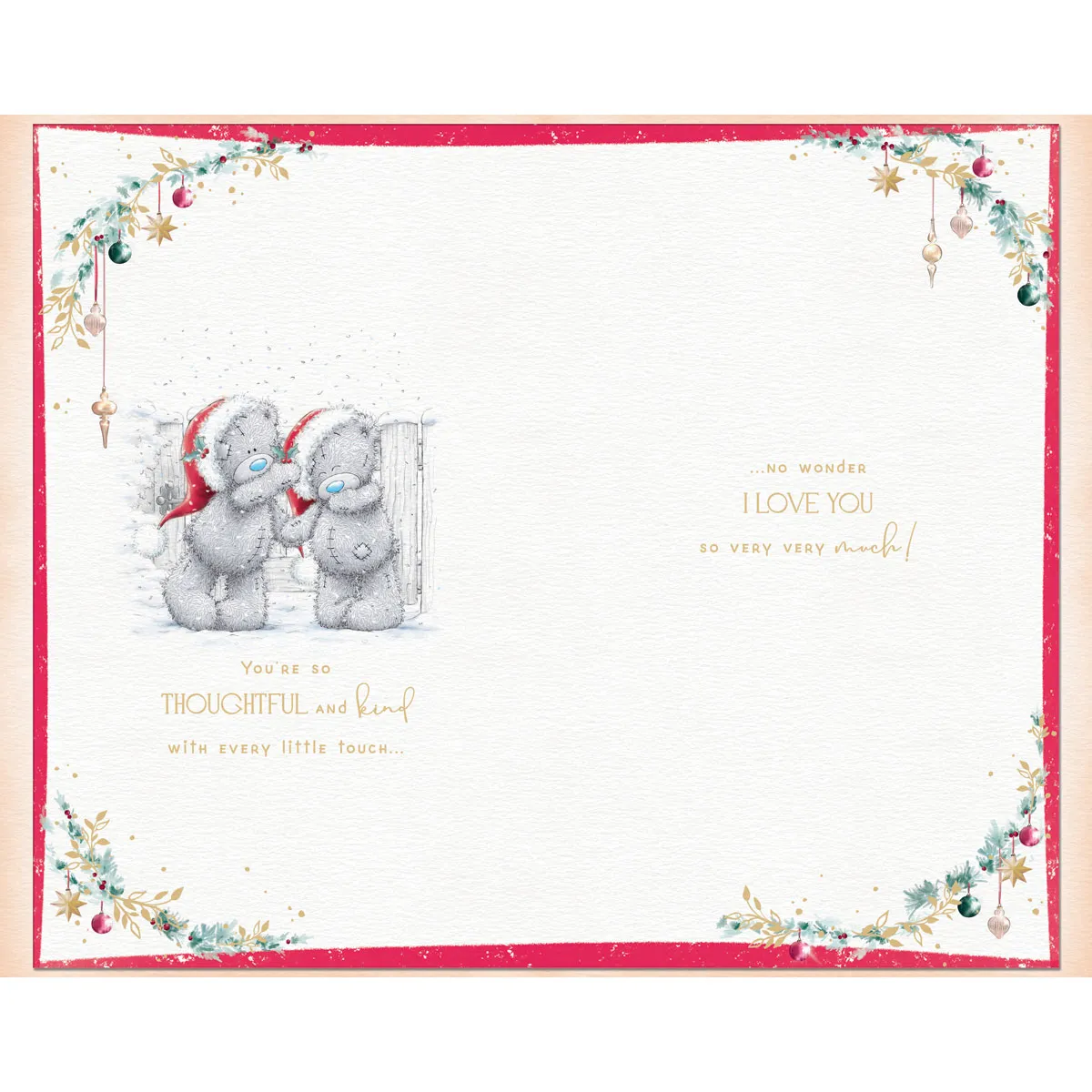 Amazing Wife Handmade Me to You Bear Christmas Card Extra Image 2