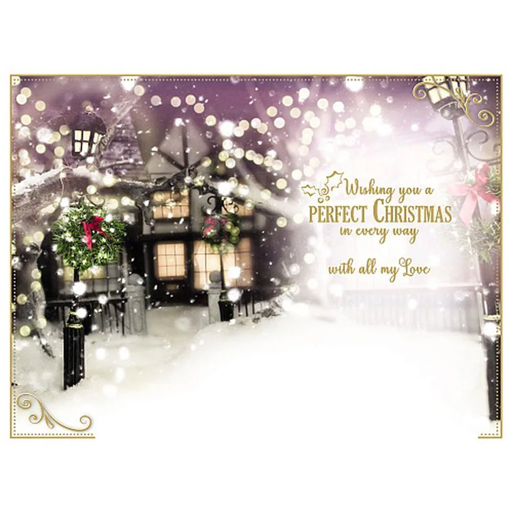 3D Holographic One I Love Me to You Bear Christmas Card Extra Image 1