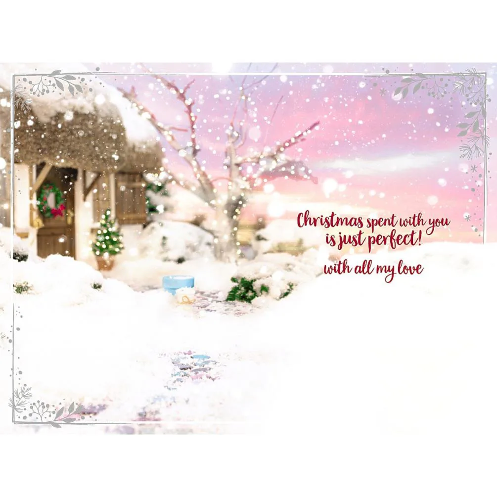 3D Holographic One I Love Me to You Bear Christmas Card Extra Image 1
