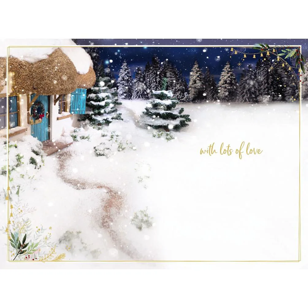 3D Holographic Wonderful Daughter Me to You Bear Christmas Card Extra Image 1