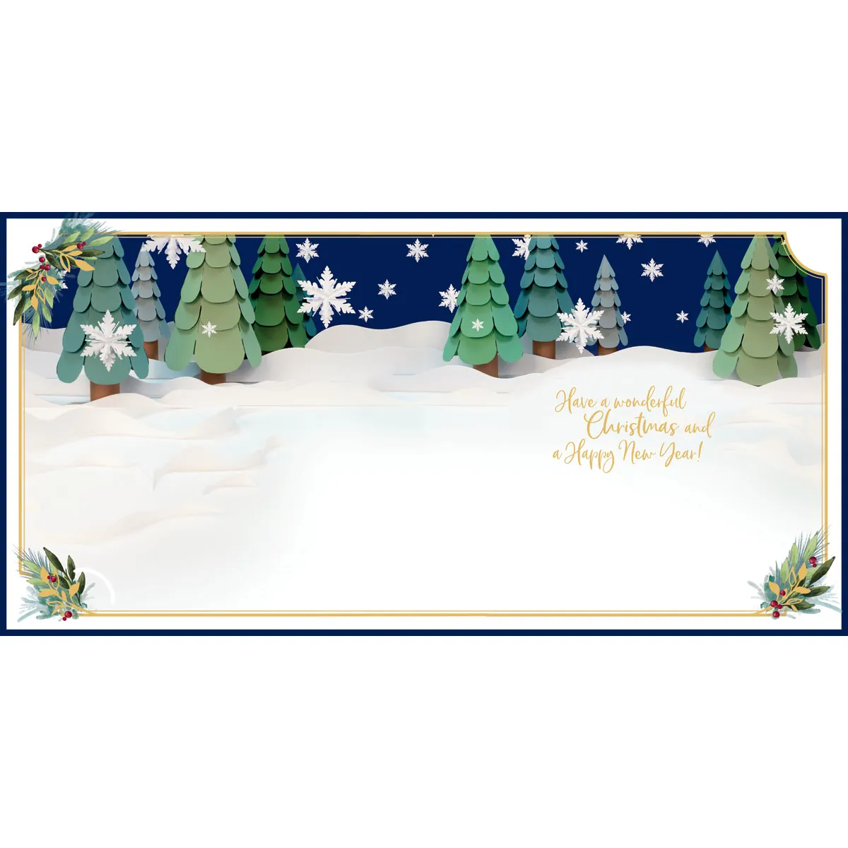 3D Holographic Christmas Wishes Me to You Bear Christmas Card Extra Image 1