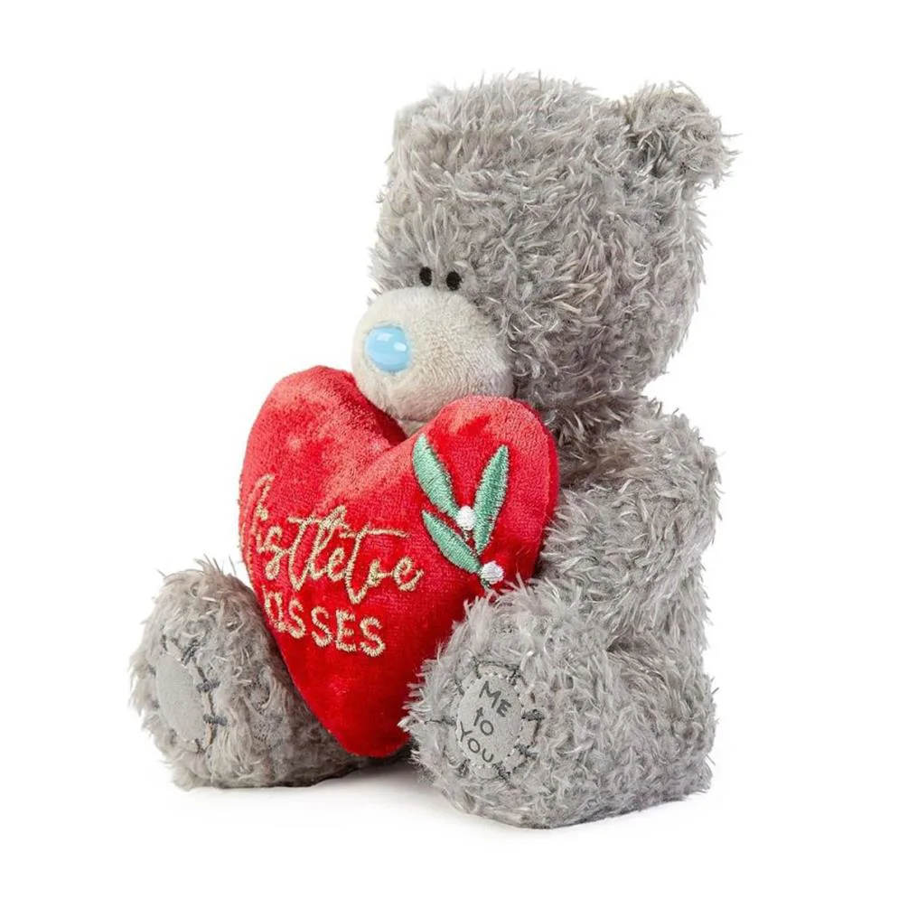 4" Holding Mistletoe Kisses Heart Me to You Bear Extra Image 1