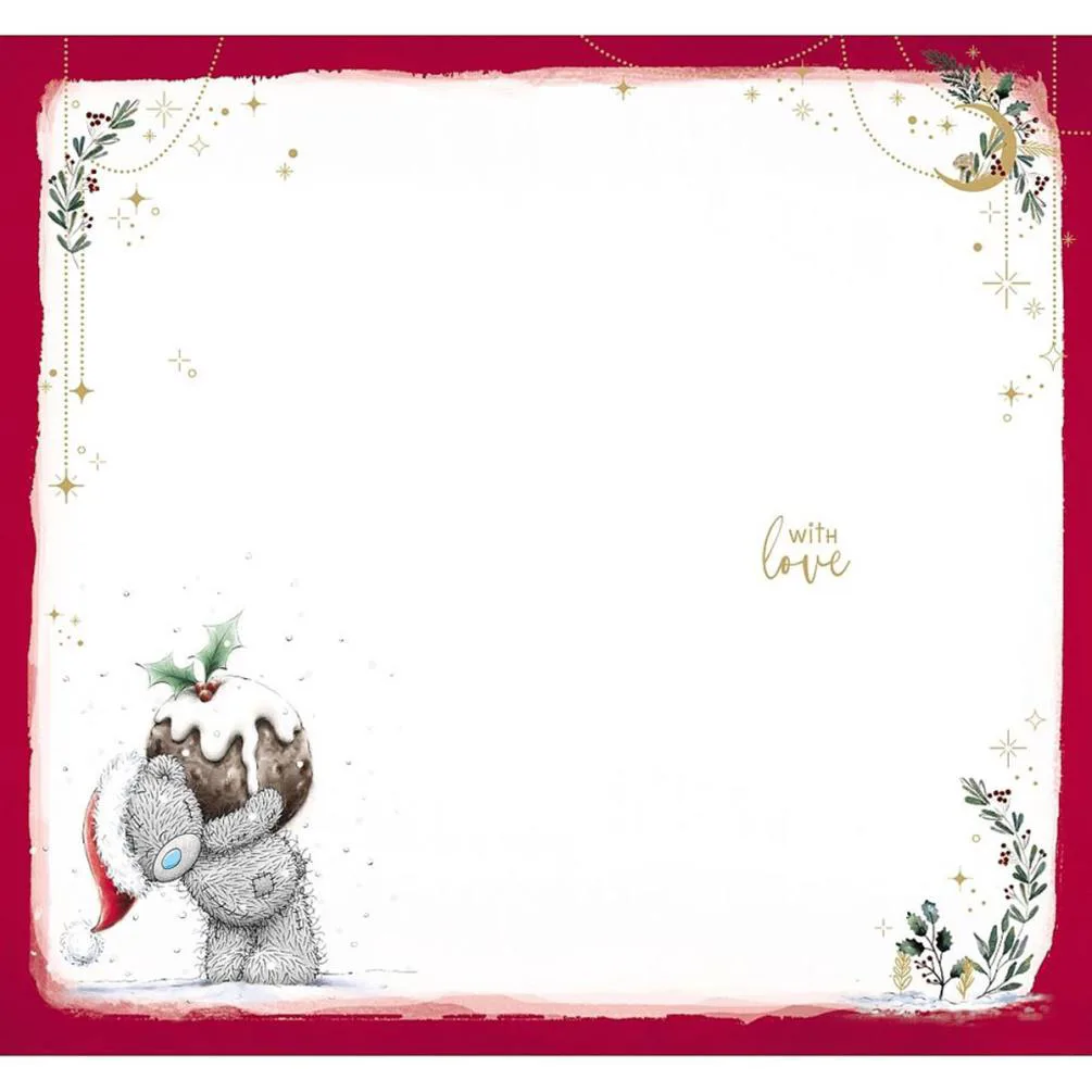 Christmas Pudding Me to You Bear Christmas Card Extra Image 1