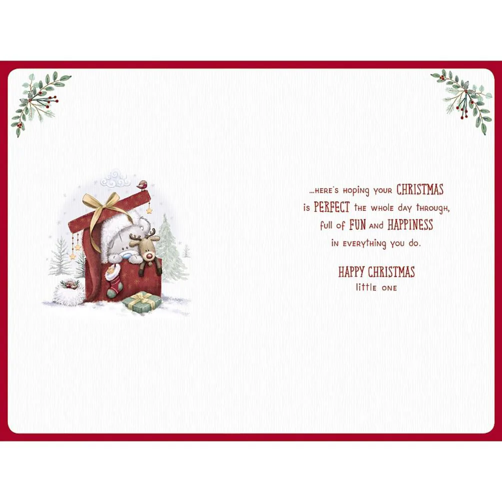 Baby Girl's 1st Christmas Me to You Bear Christmas Card Extra Image 1