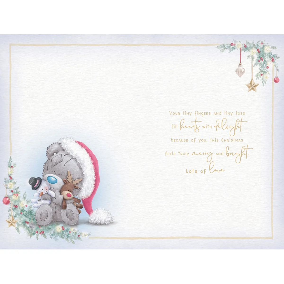 Baby Boy's 1st Christmas Me to You Bear Christmas Card Extra Image 1