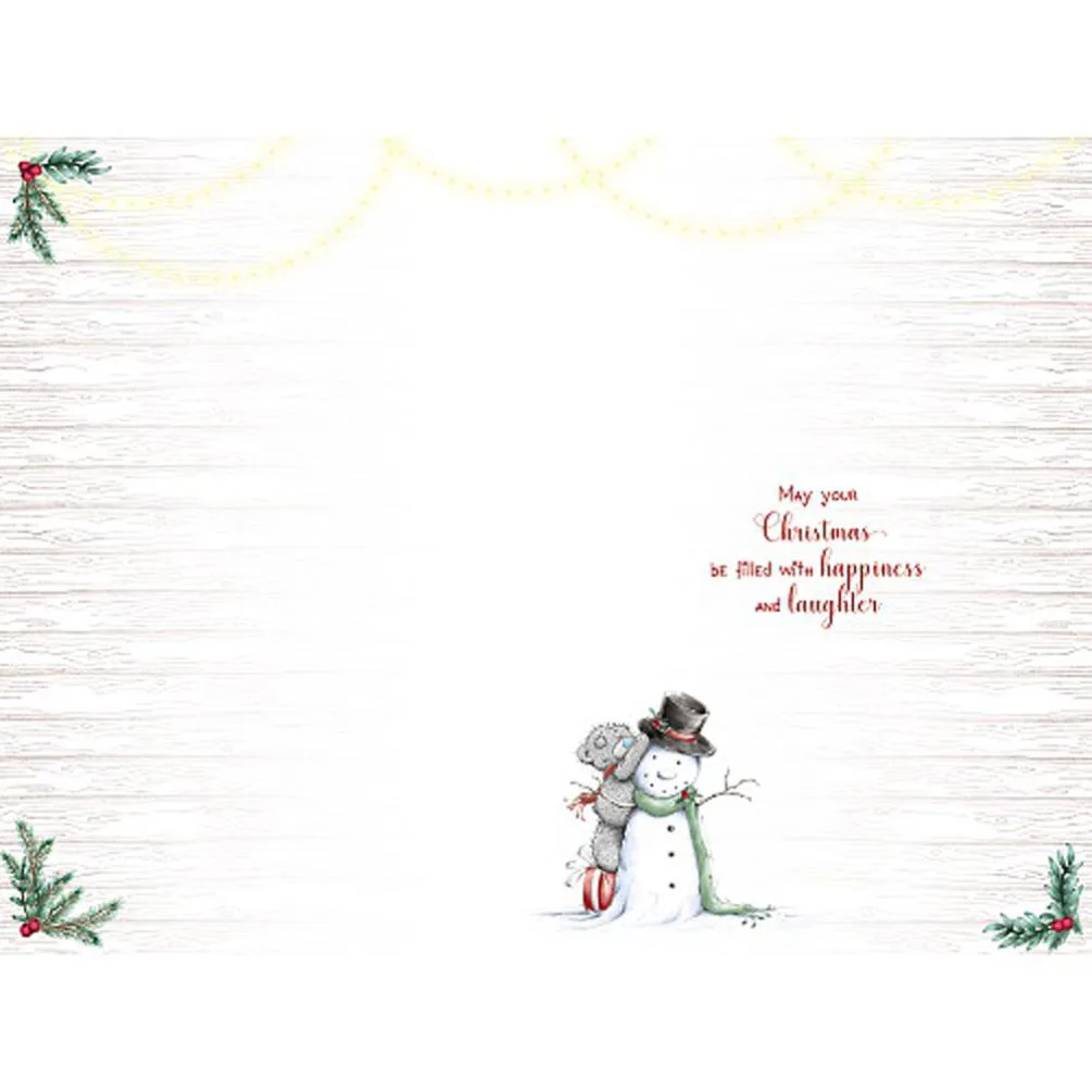 Tatty Teddy With Snowman Me to You Bear Christmas Card Extra Image 1