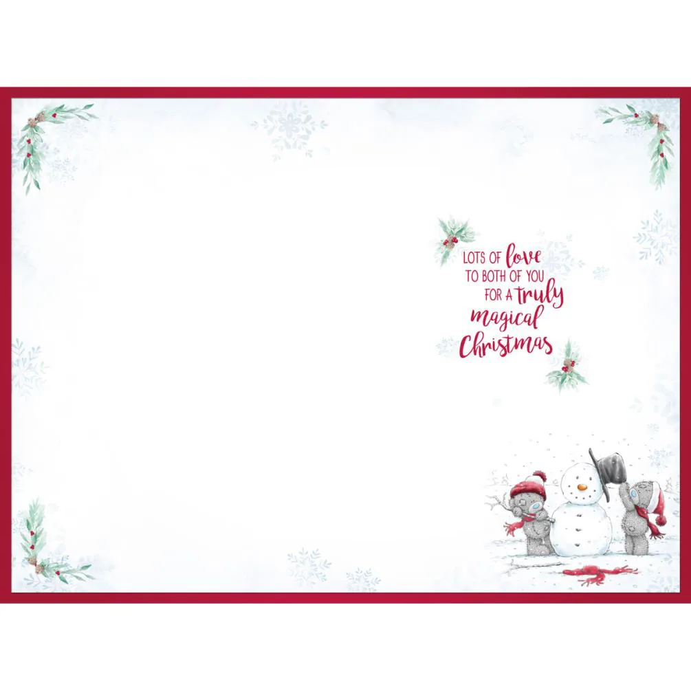 Special Daughter & Son In Law Me To Bear Christmas Card Extra Image 1