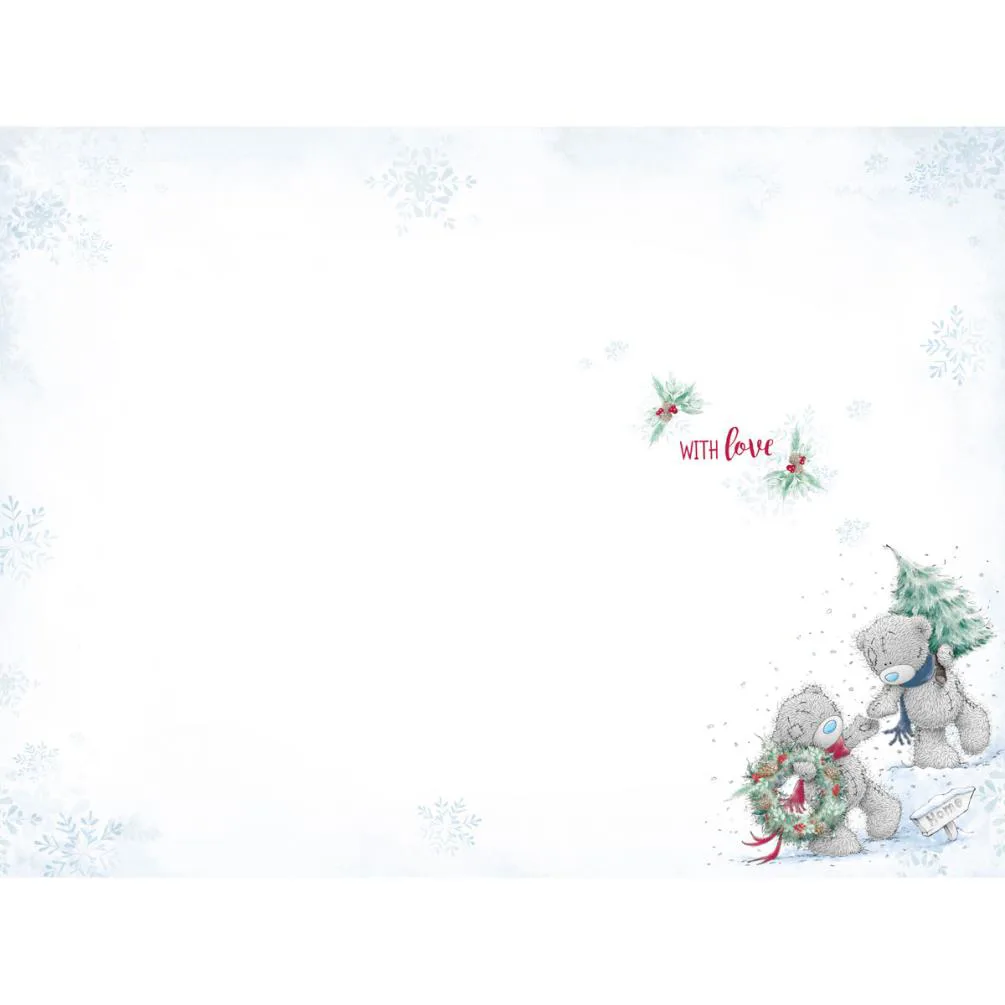 Bears Holding Hands Me to You Bear Christmas Card Extra Image 1