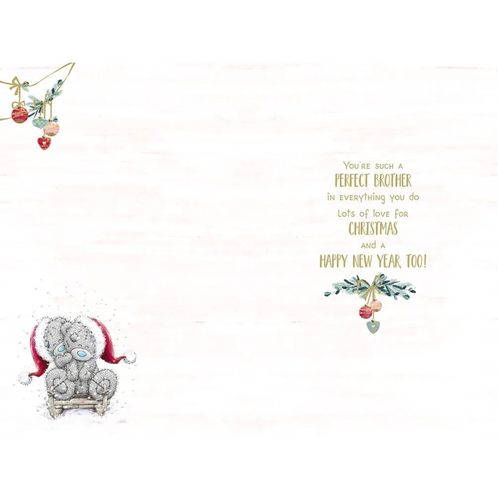 Amazing Brother Me to You Bear Christmas Card Extra Image 1