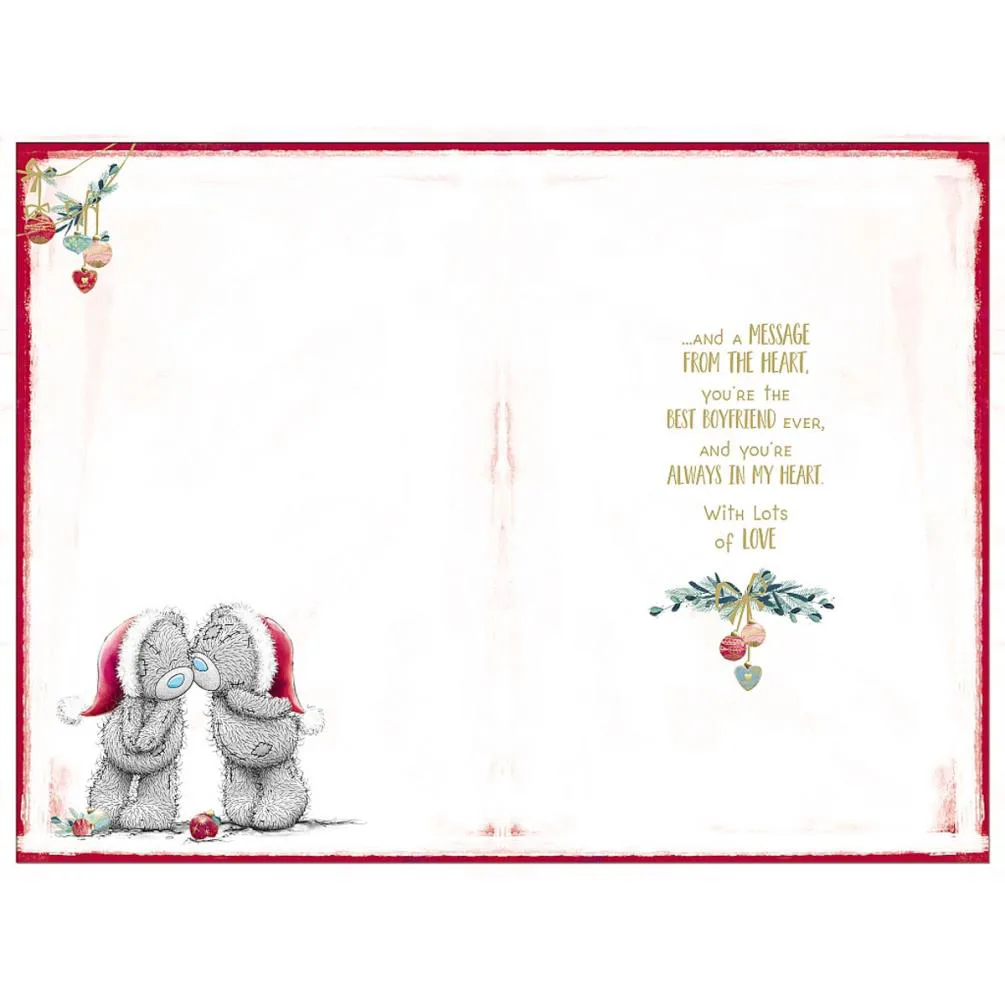 Boyfriend Verse Me to You Bear Christmas Card Extra Image 1