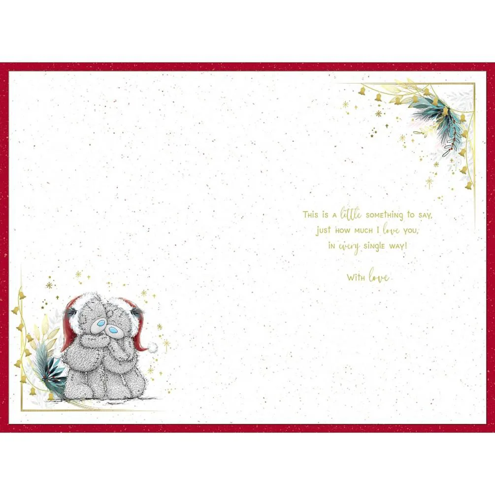 One I Love Verse Me to You Bear Christmas Card Extra Image 1