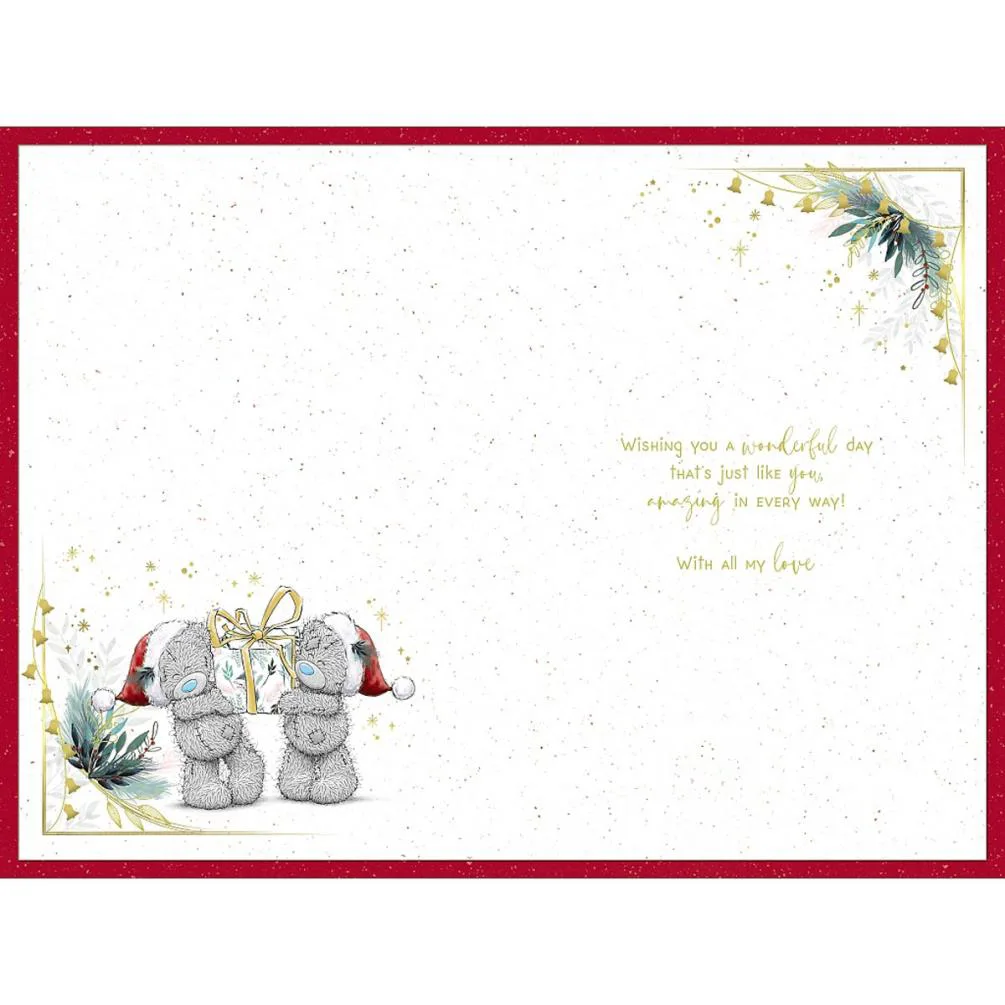 Lovely Wife Verse Me to You Bear Christmas Card Extra Image 1