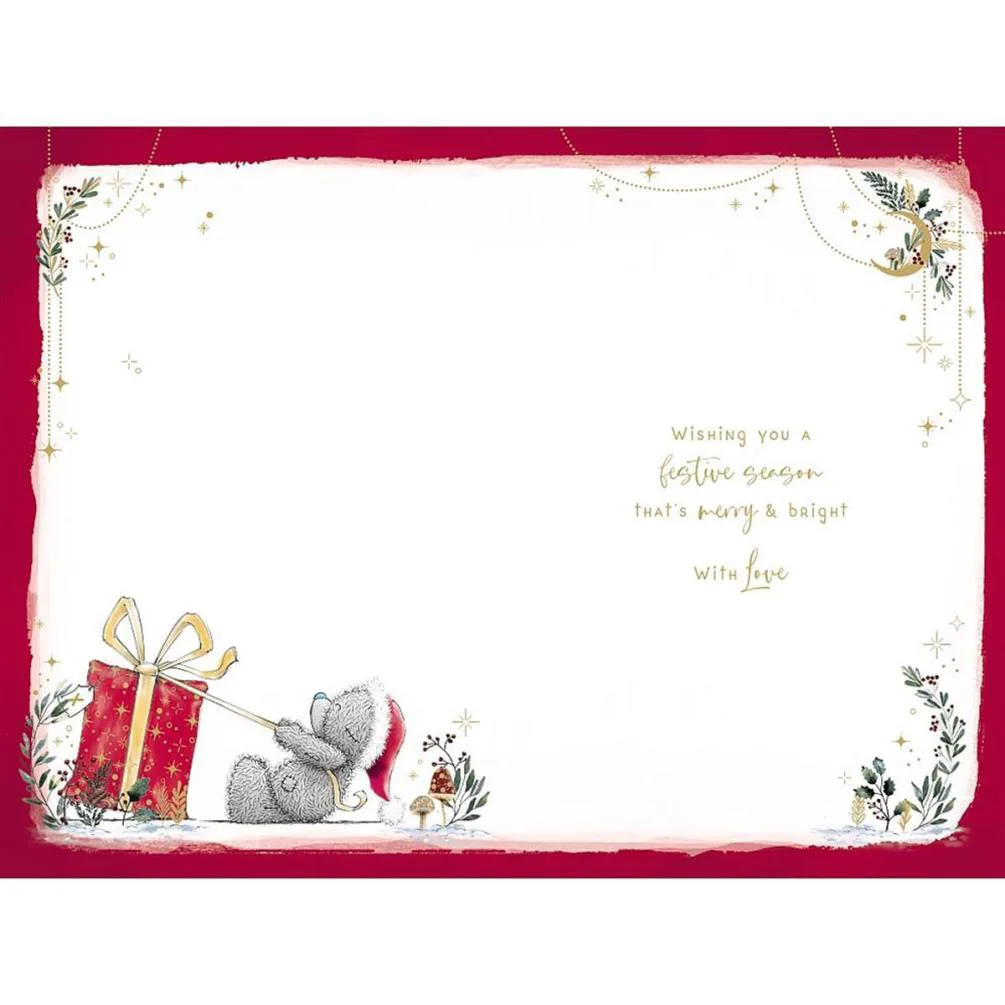 Lovely Aunt Me to You Bear Christmas Card Extra Image 1