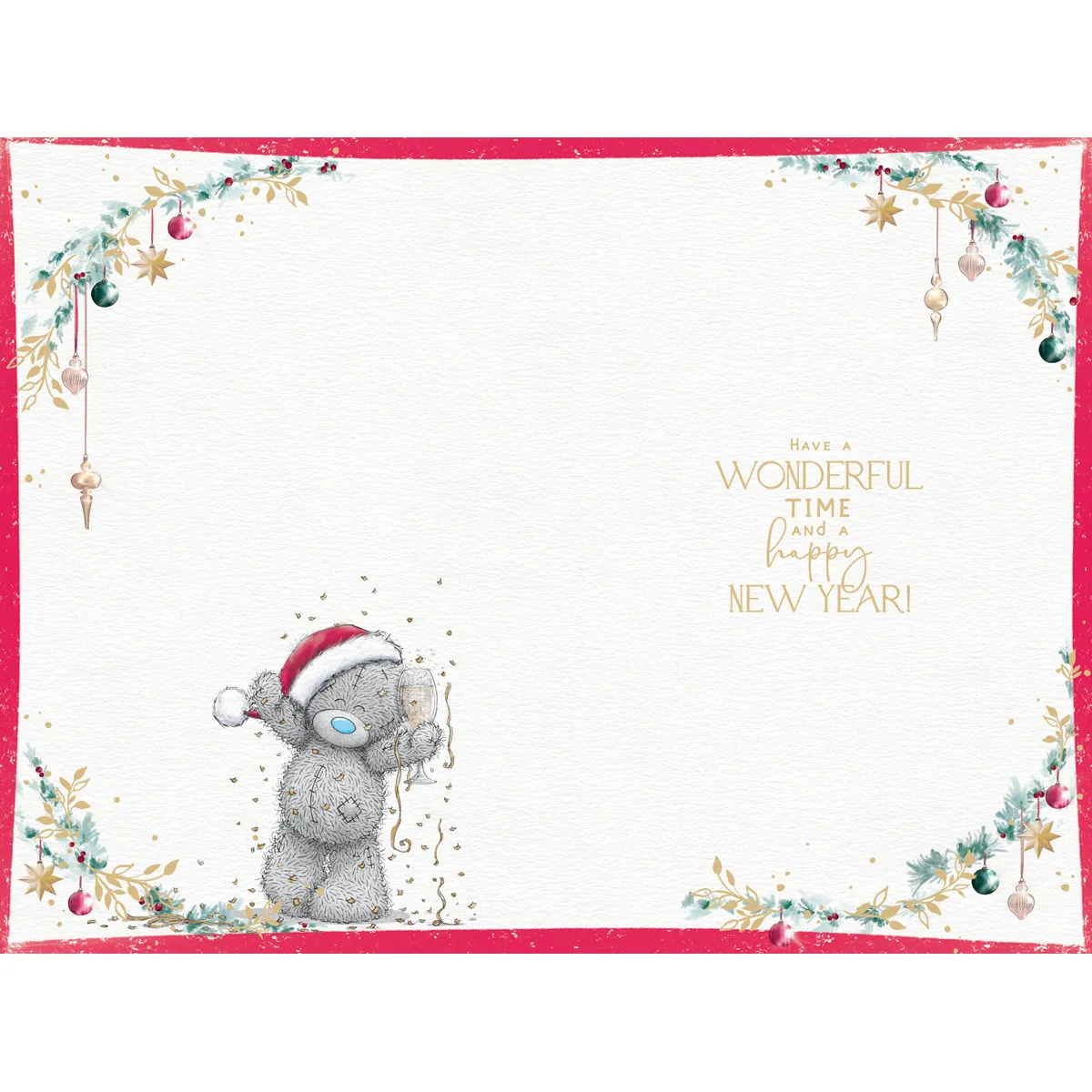 Festive Cheer Me to You Bear Christmas Card Extra Image 1