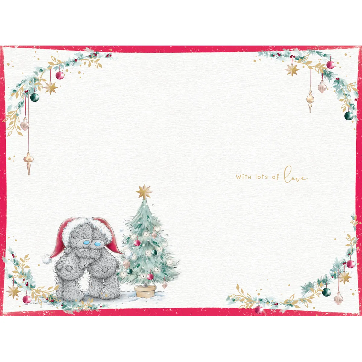 Lovely Friend Me to You Bear Christmas Card Extra Image 1
