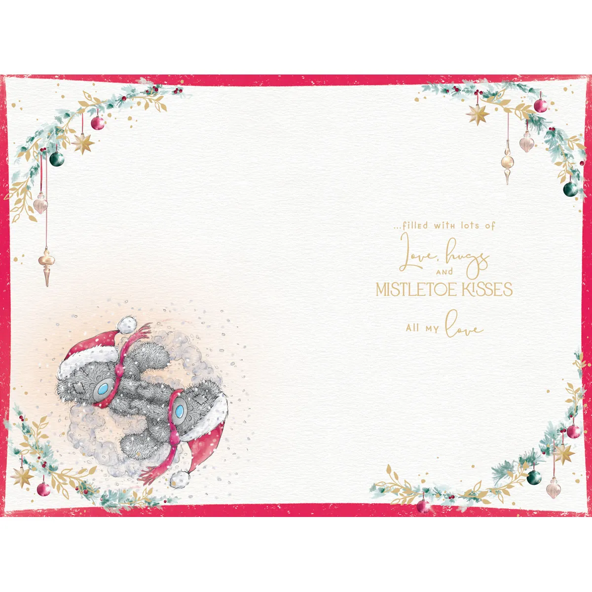 One I Love Me to You Bear Christmas Card Extra Image 1