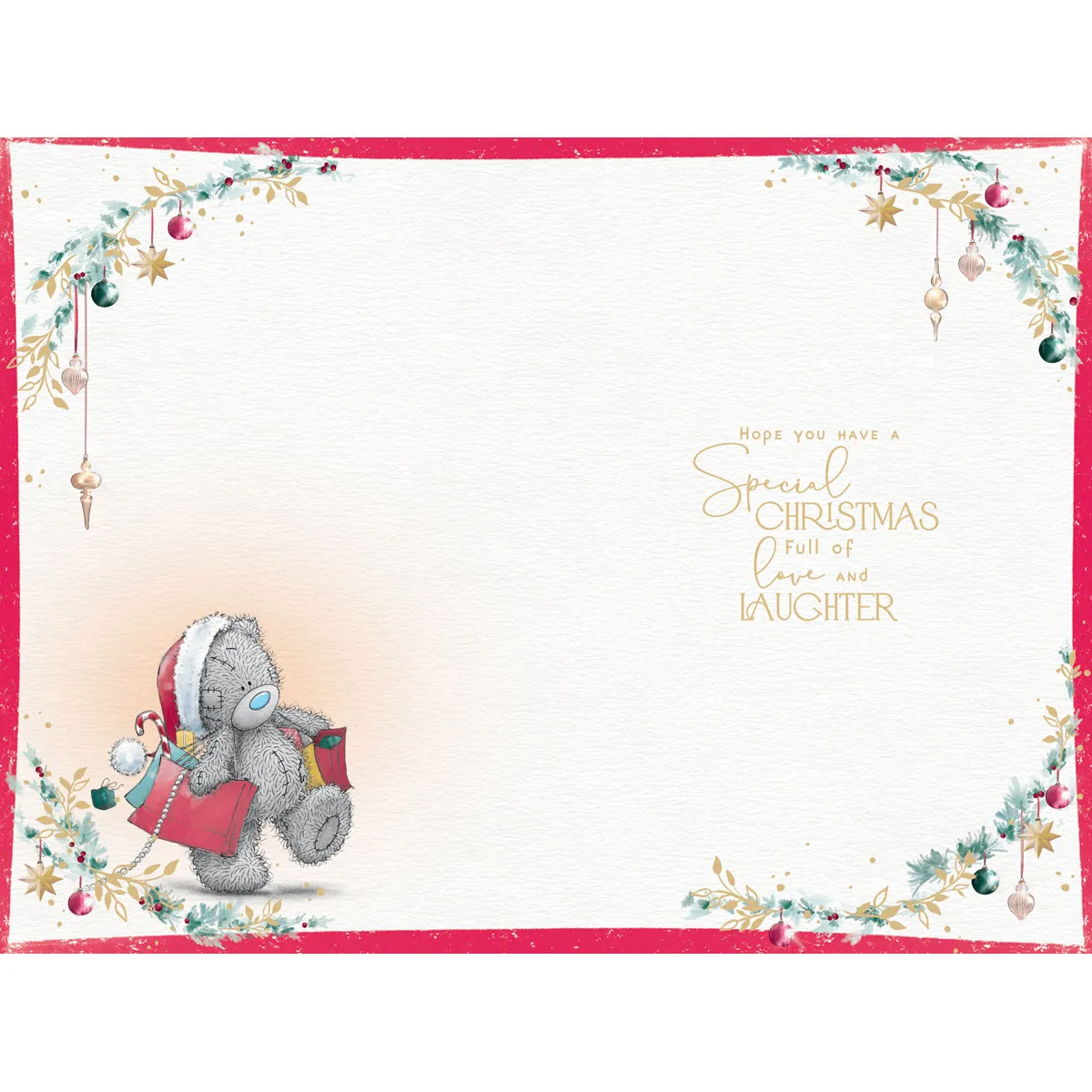 Fabulous Sister Me to You Bear Christmas Card Extra Image 1