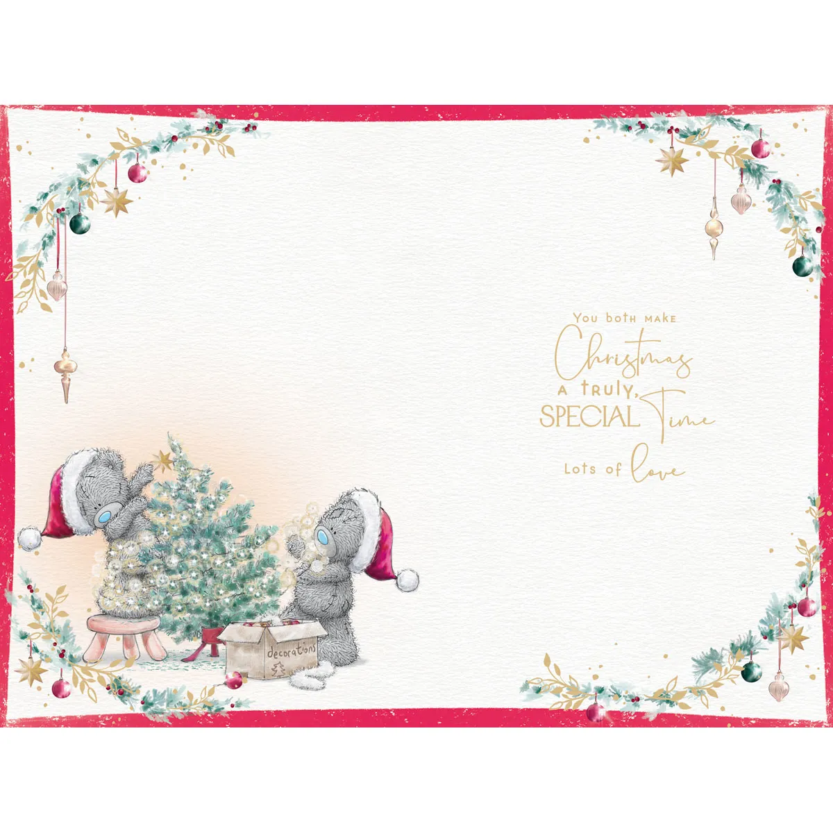 Best Mum & Dad Me to You Bear Christmas Card Extra Image 1