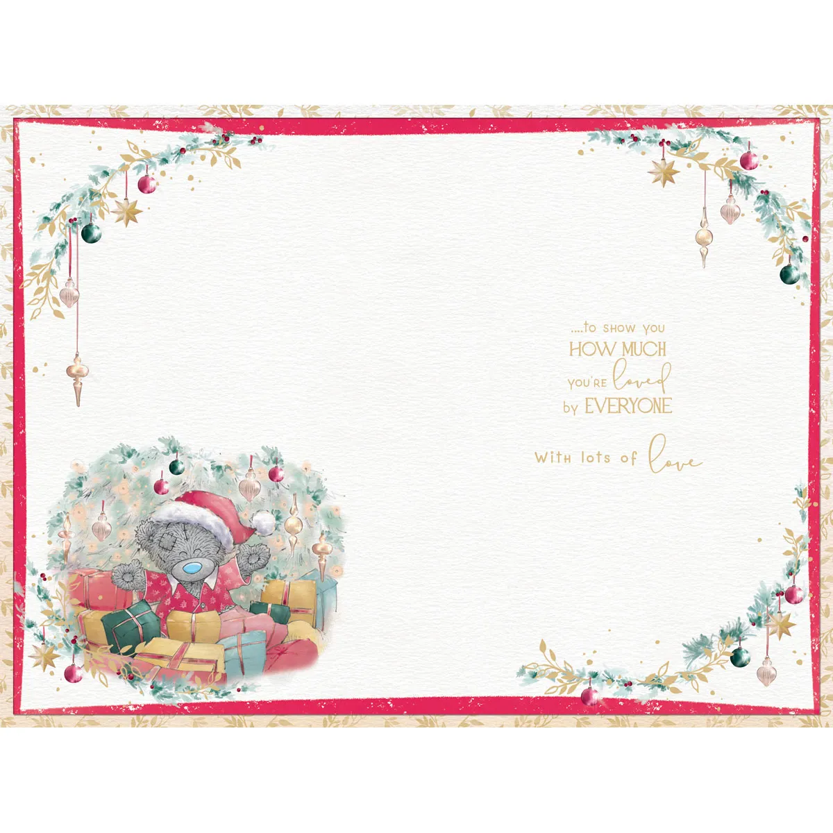 Beautiful Daughter Verse Me to You Bear Christmas Card Extra Image 1