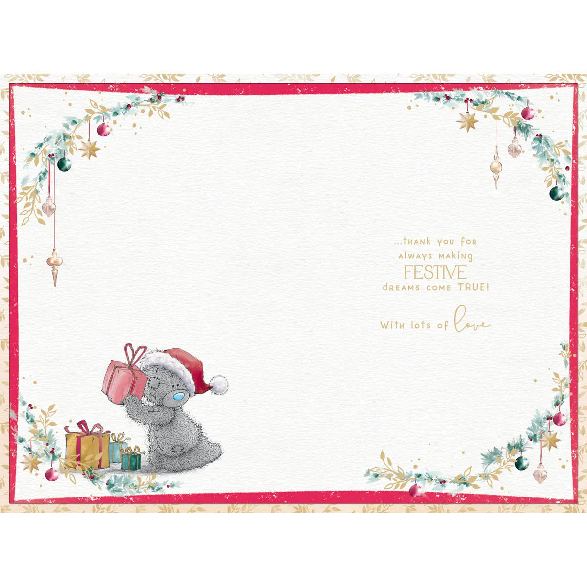 Fabulous Mum Verse Me to You Bear Christmas Card Extra Image 1