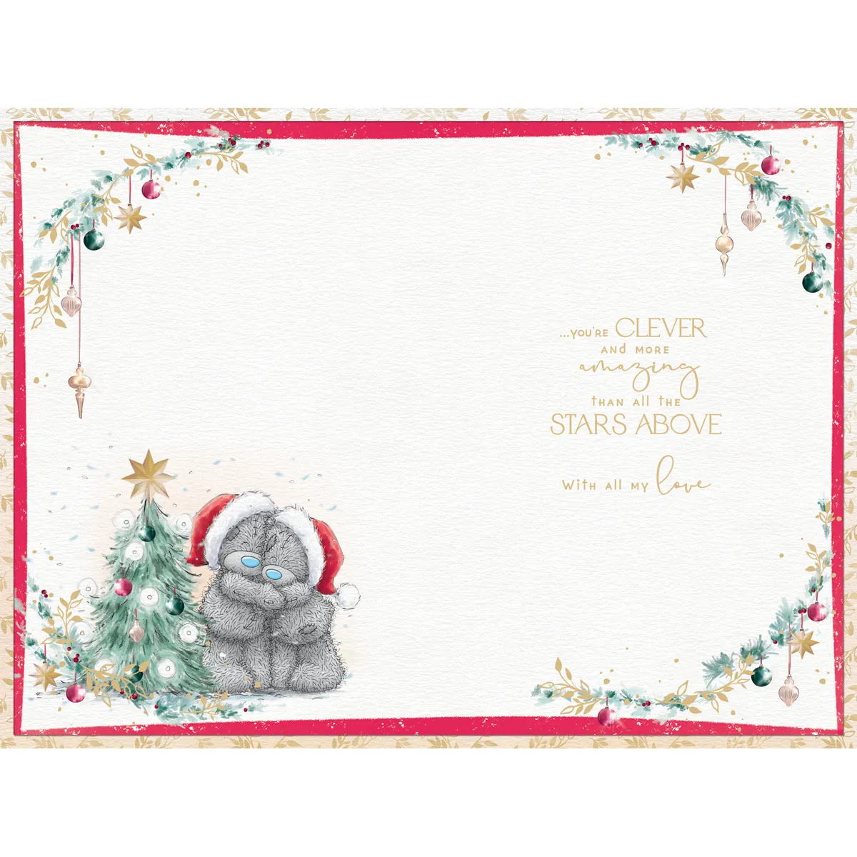 Lovely Wife Verse Me to You Bear Christmas Card Extra Image 1