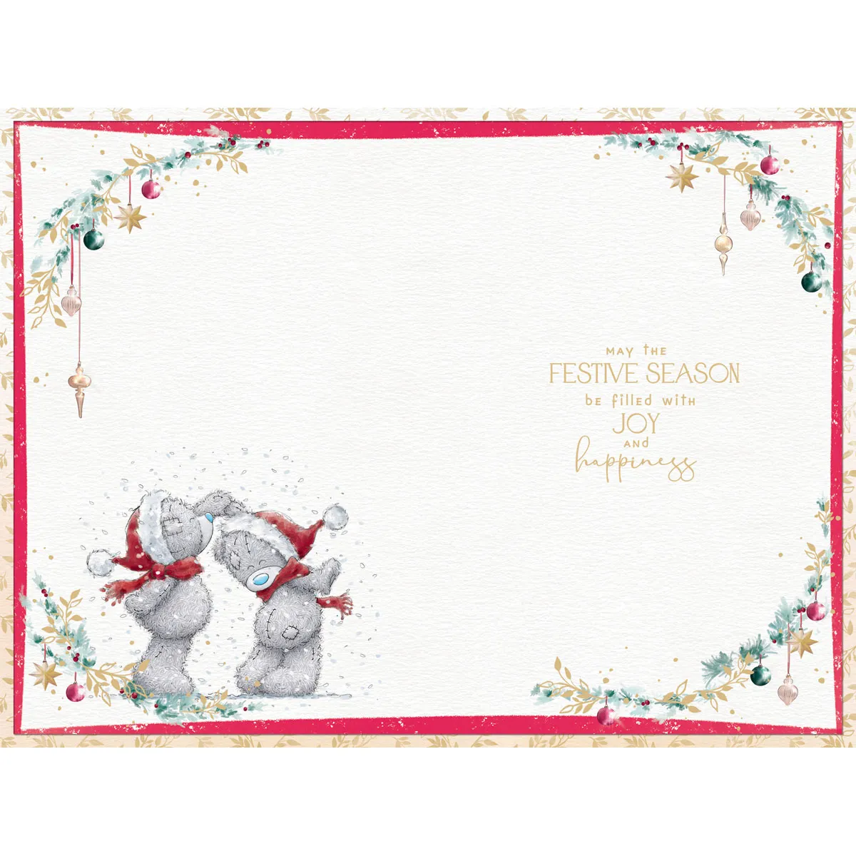 To Both of You Me to You Bear Christmas Card Extra Image 1