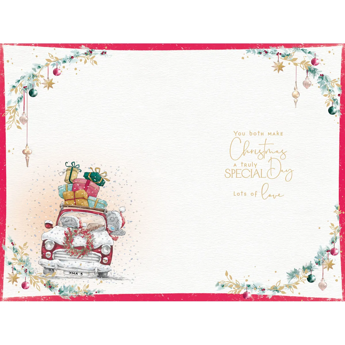 Special Son & Partner Me to You Bear Christmas Card Extra Image 1