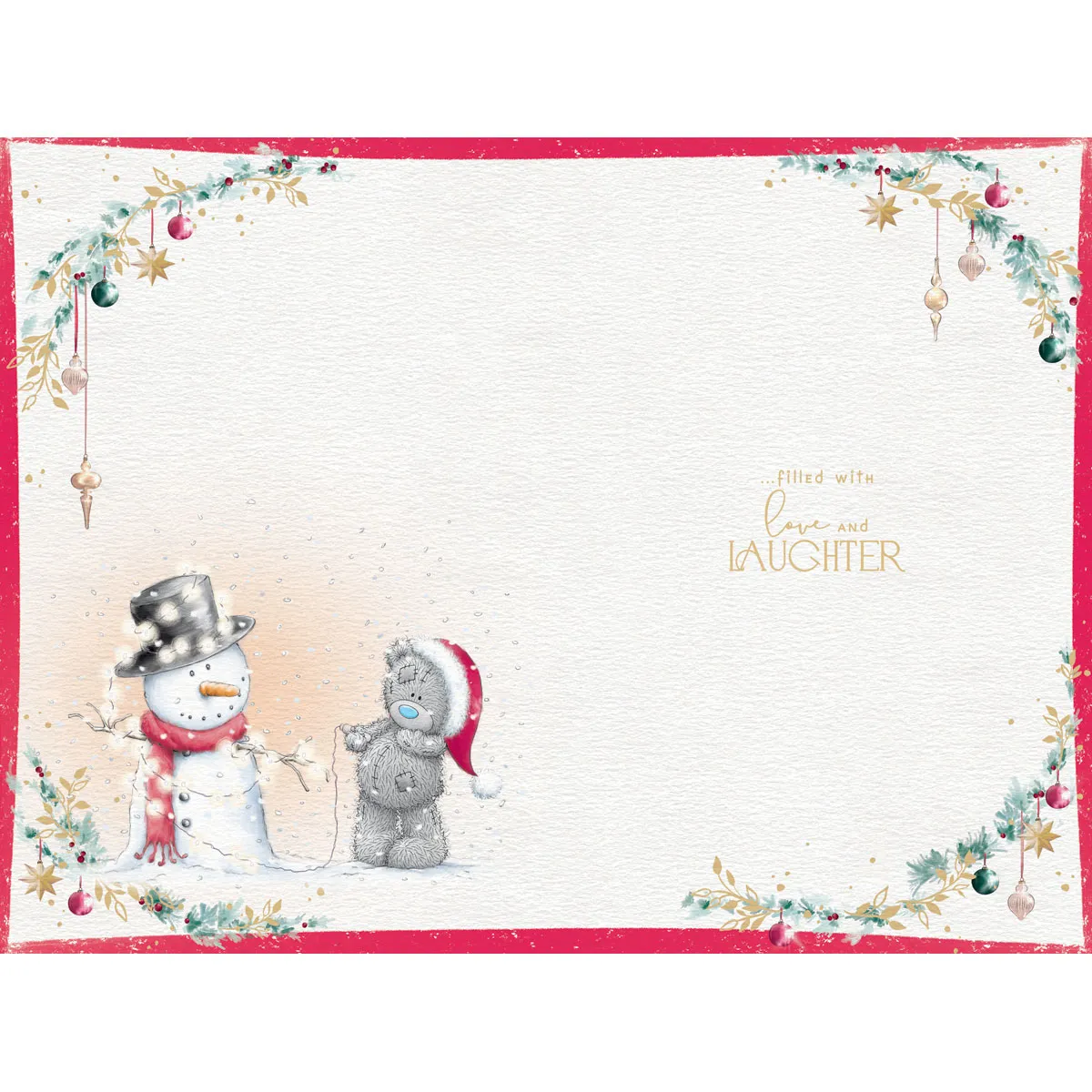 To All The Family Me to You Bear Christmas Card Extra Image 1