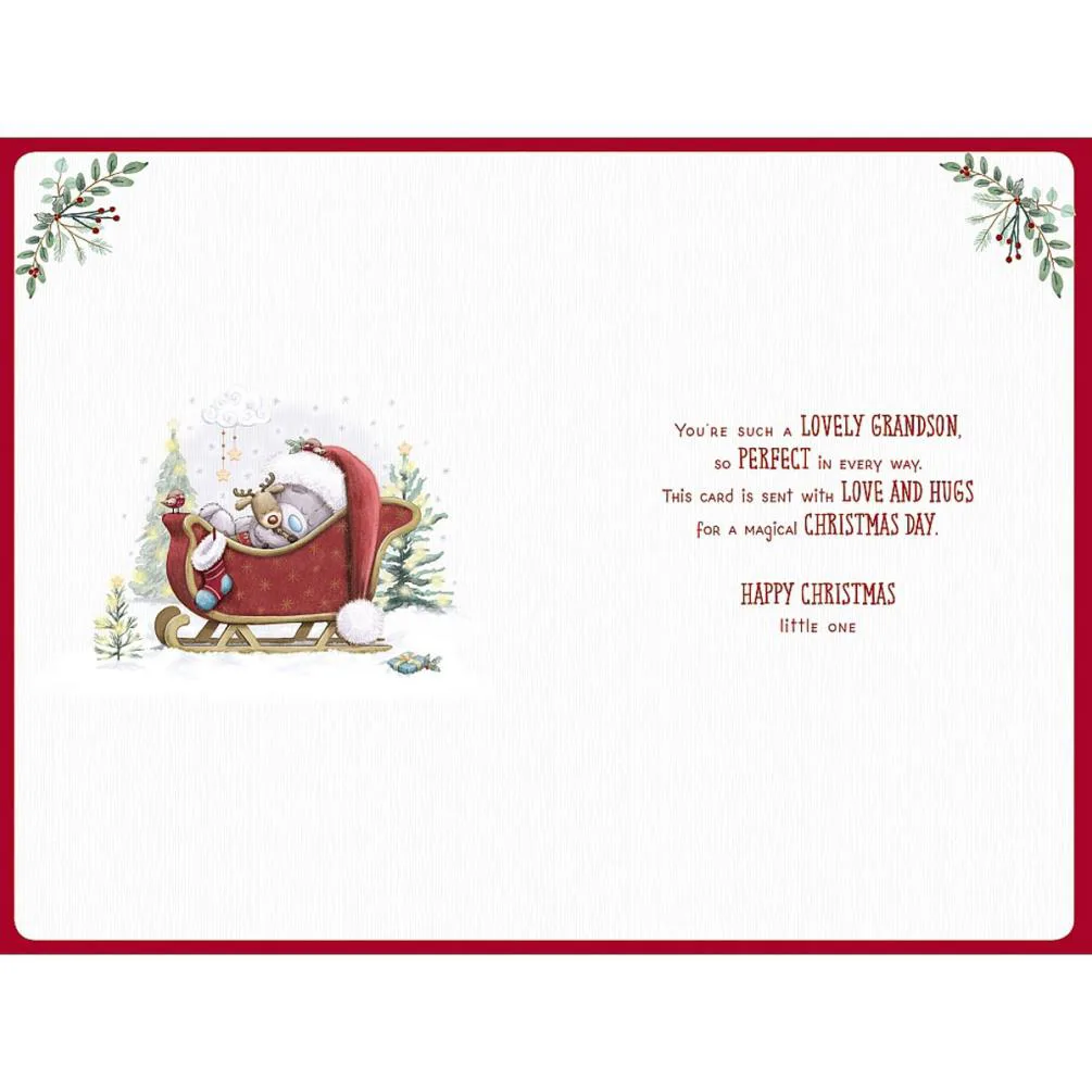 Grandson's 1st Christmas Me to You Bear Christmas Card Extra Image 1