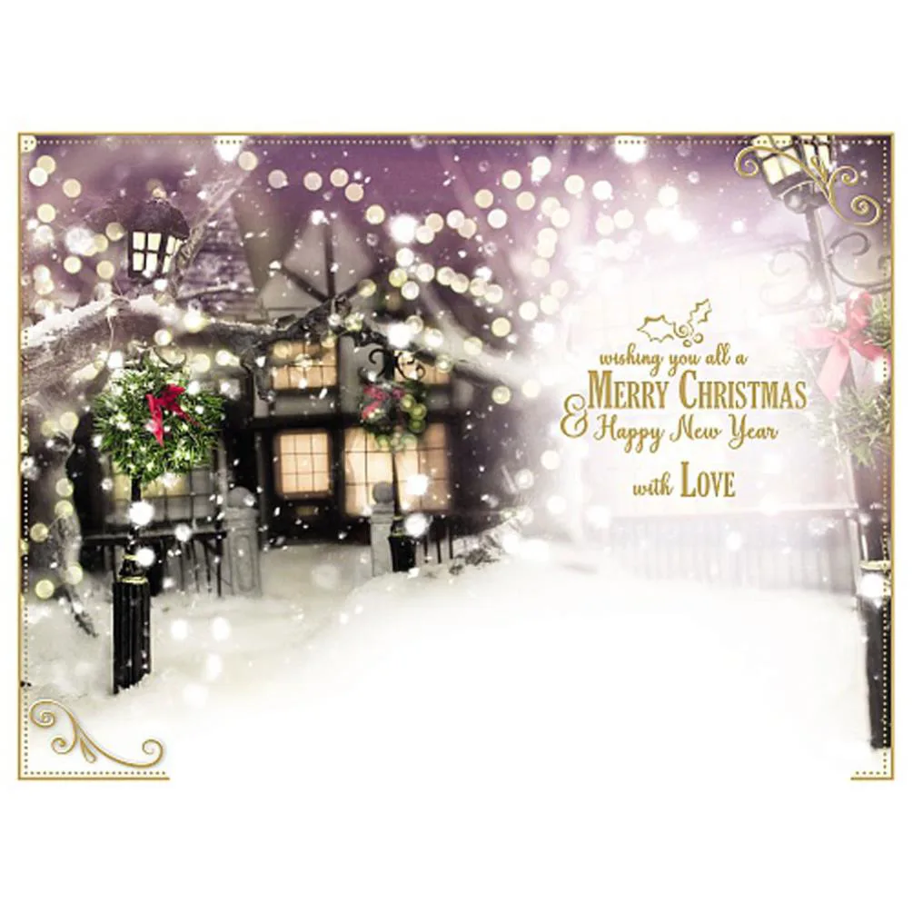 To All The Family Photo Finish Me to You Bear Christmas Card Extra Image 1