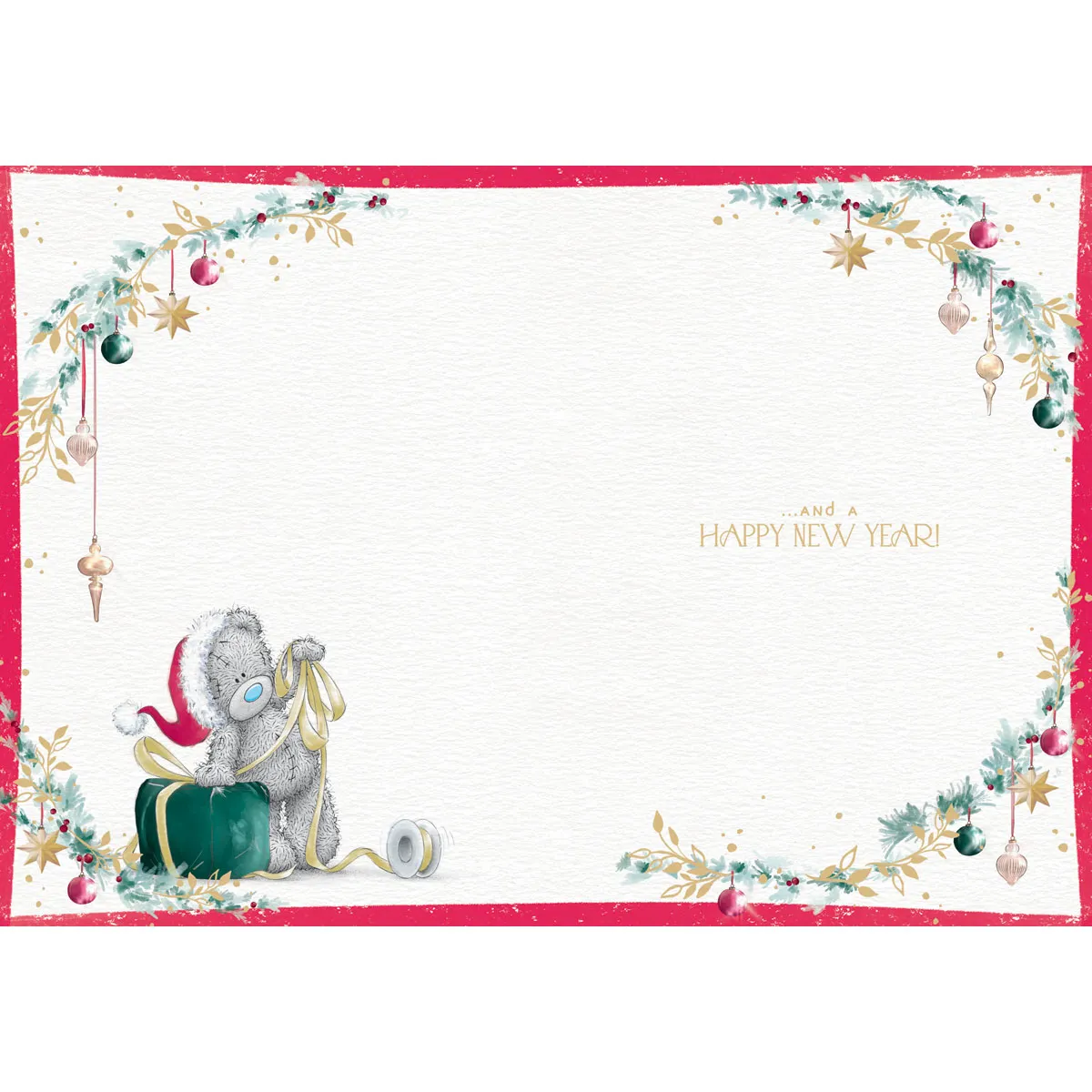 Stack of Presents Me to You Bear Christmas Card Extra Image 1
