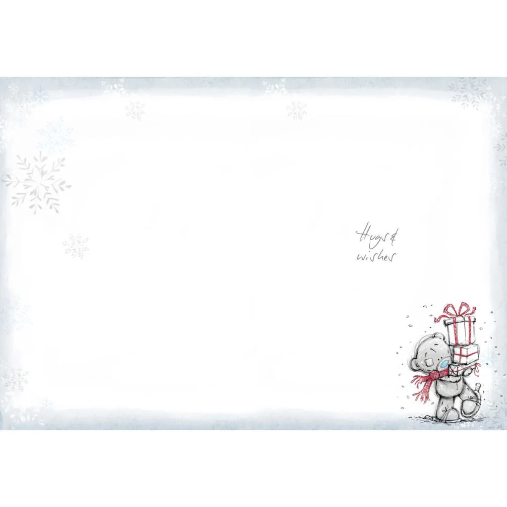 Bear With Small Snowman Me to You Bear Christmas Card Extra Image 1