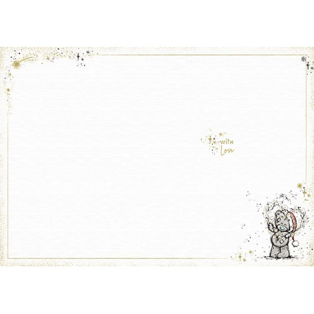 Christmas Wishes Me to You Bear Christmas Card Extra Image 1