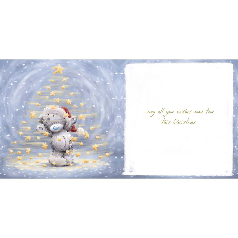 Wish Upon a Star Softly Drawn Me to You Bear Christmas Card Extra Image 1